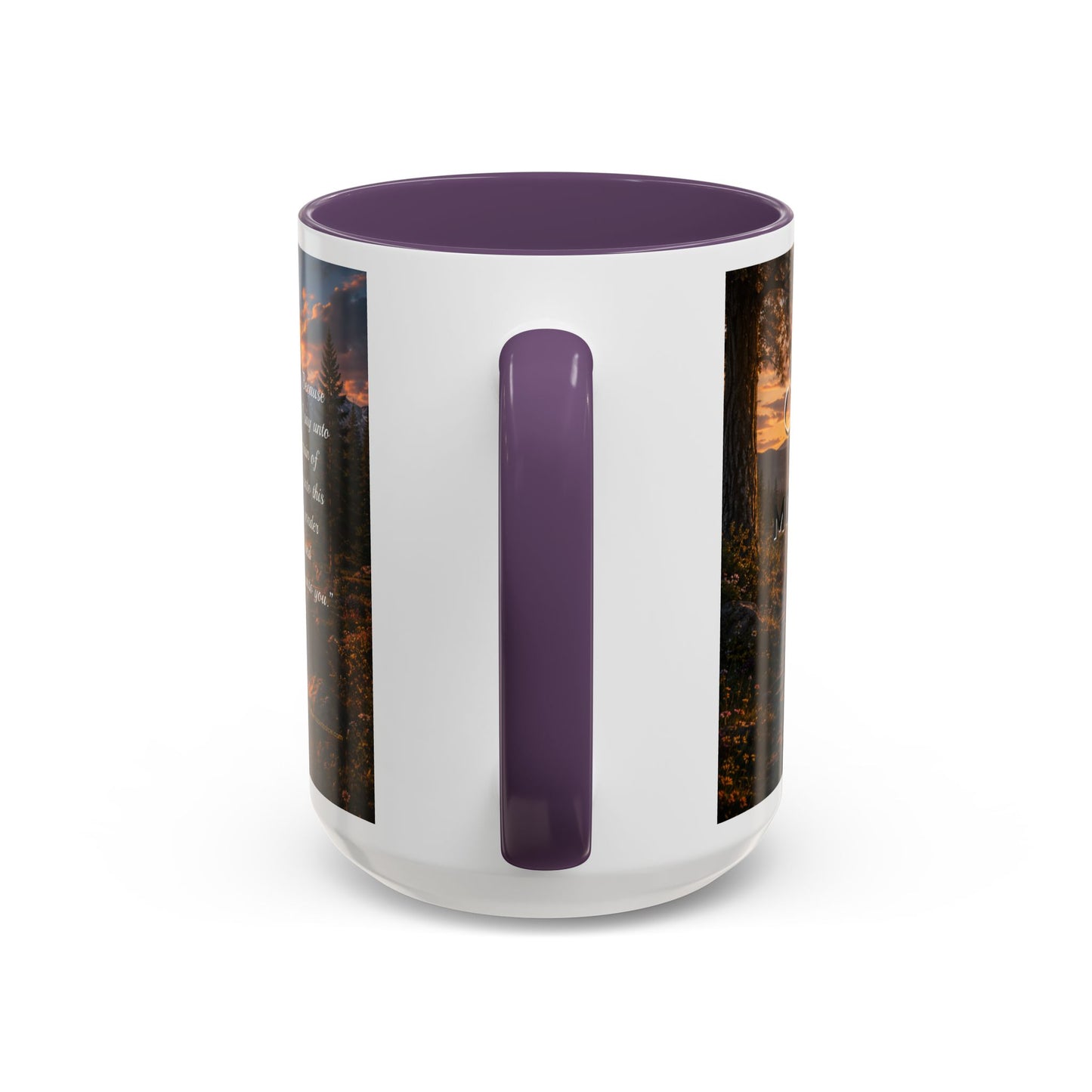FAITH Scripture Coffee Mug — Free Personalization, Accent Mug (11/15 oz)
