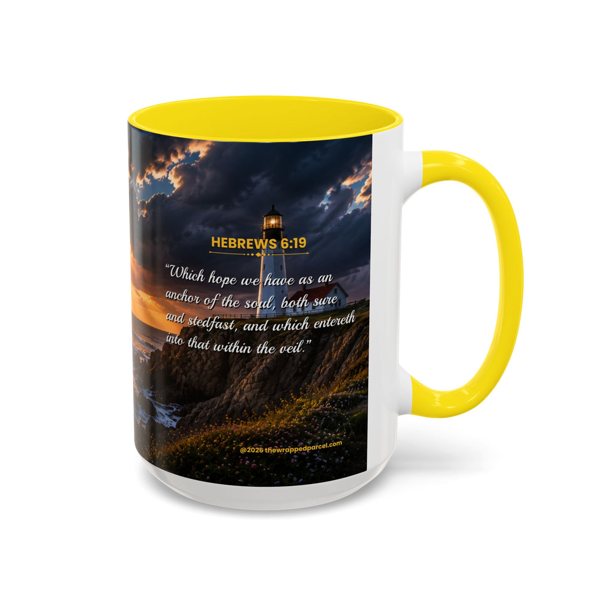 HOPE Scripture Coffee Mug — Free Personalization | Hebrews 6:19 | 11 oz & 15 oz