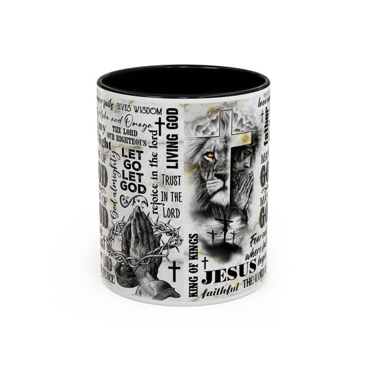 MAN OF GOD Faith Coffee Mug — Accent Coffee Mug (11 oz & 15 oz)
