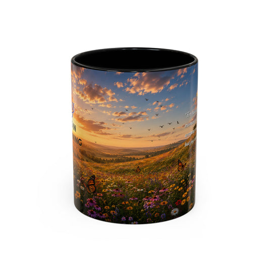 JOY Scripture Coffee Mug — Free Personalization | Psalms 30:5 | 11 oz & 15 oz
