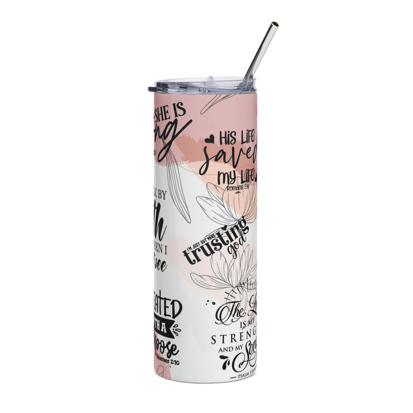 I Will Walk By Faith — 20oz Stainless Tumbler