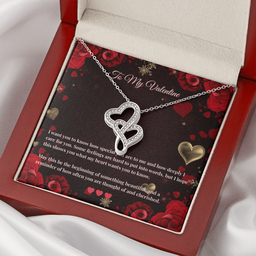 Heart-to-Heart Pendant Necklace | Valentine’s Day Card #1