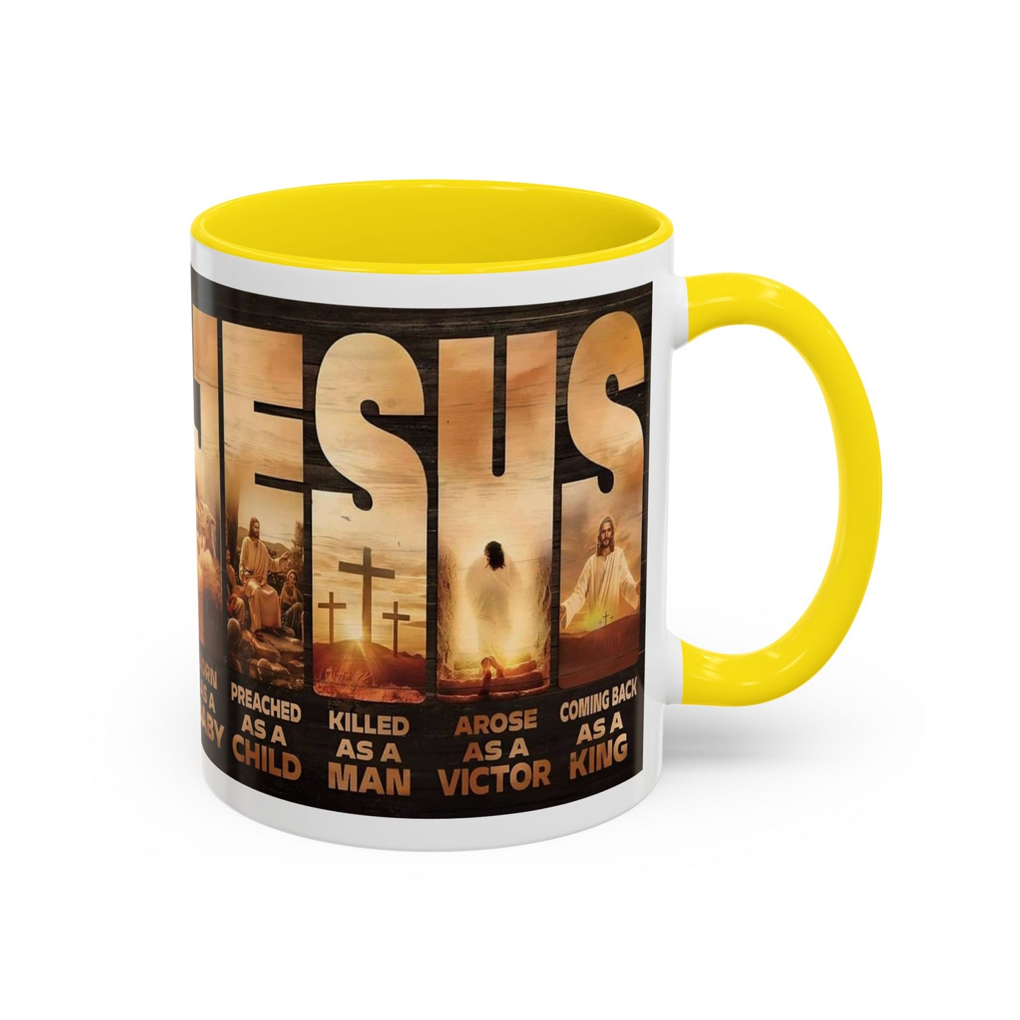 JESUS Coming Back as a King — Accent Coffee Mug | 11 oz & 15 oz