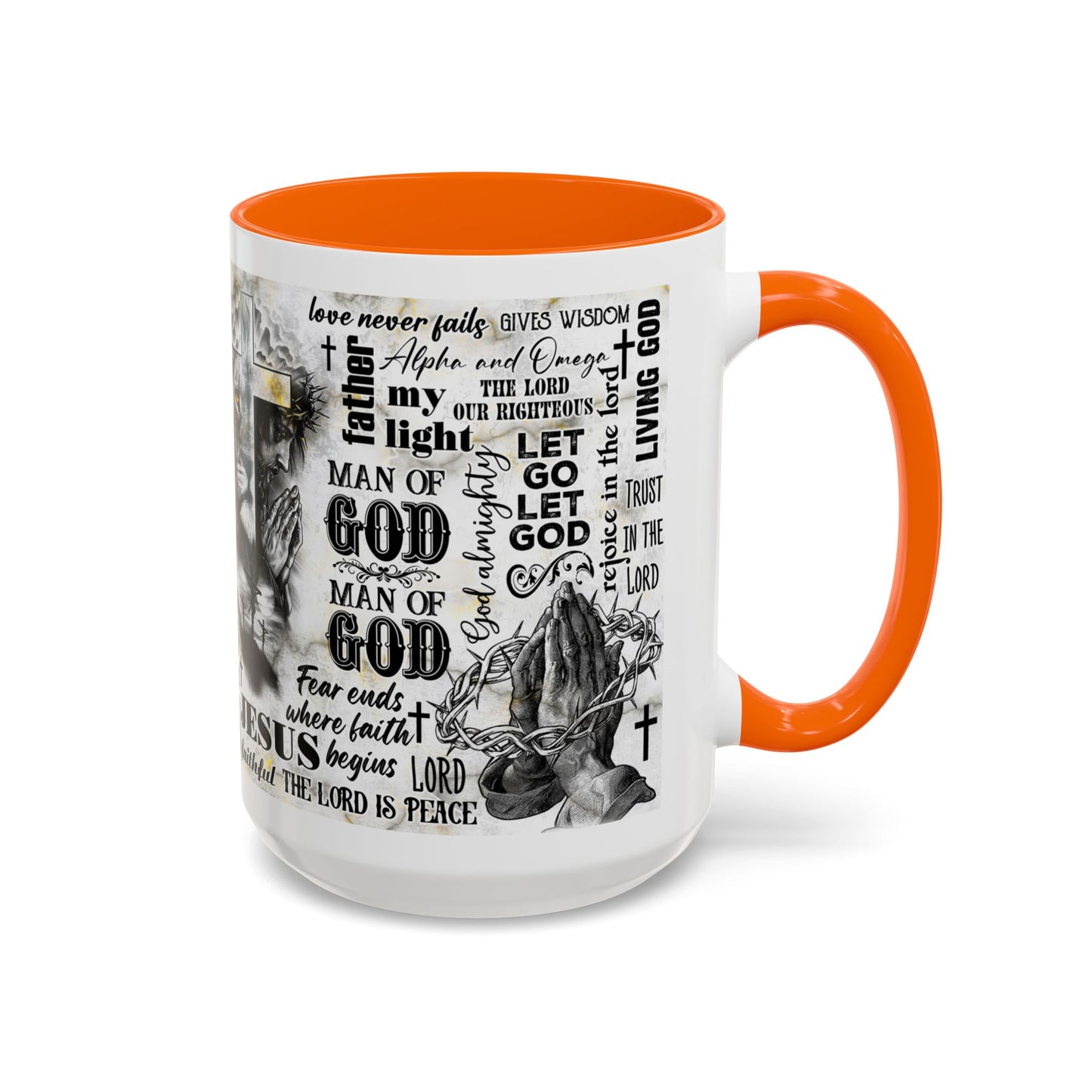 MAN OF GOD Faith Coffee Mug — Accent Coffee Mug (11 oz & 15 oz)