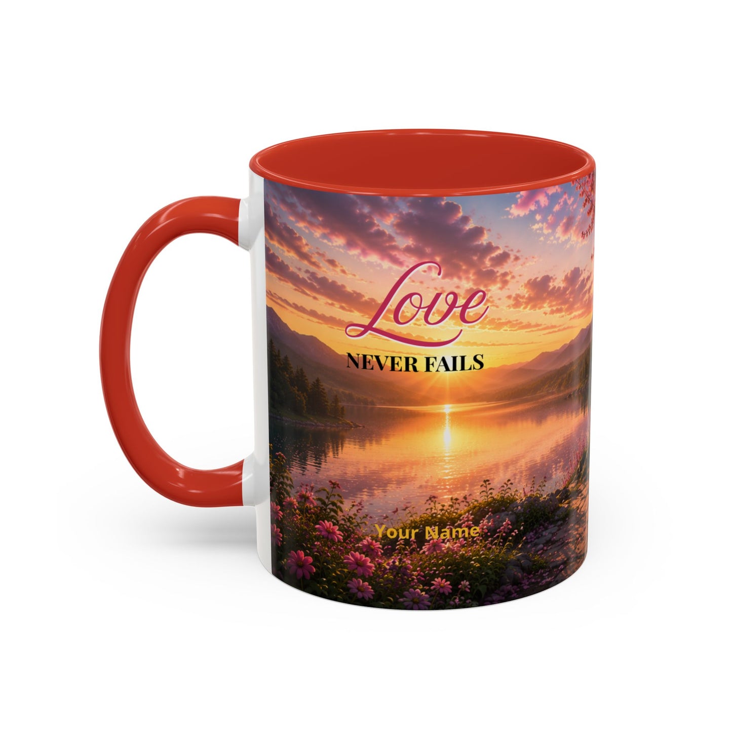LOVE Scripture Coffee Mug — Free Personalization | 1 John 4:16 | 11 oz & 15 oz