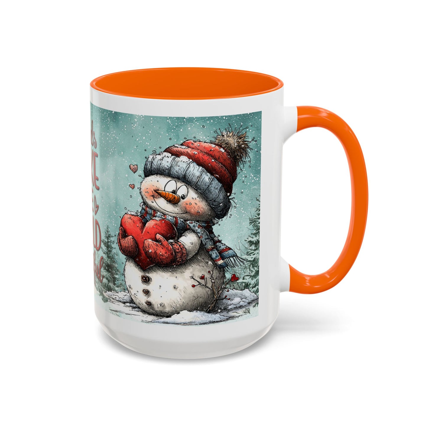 Winter Friends Coffee Mug — Accent Mug | 11 oz & 15 oz