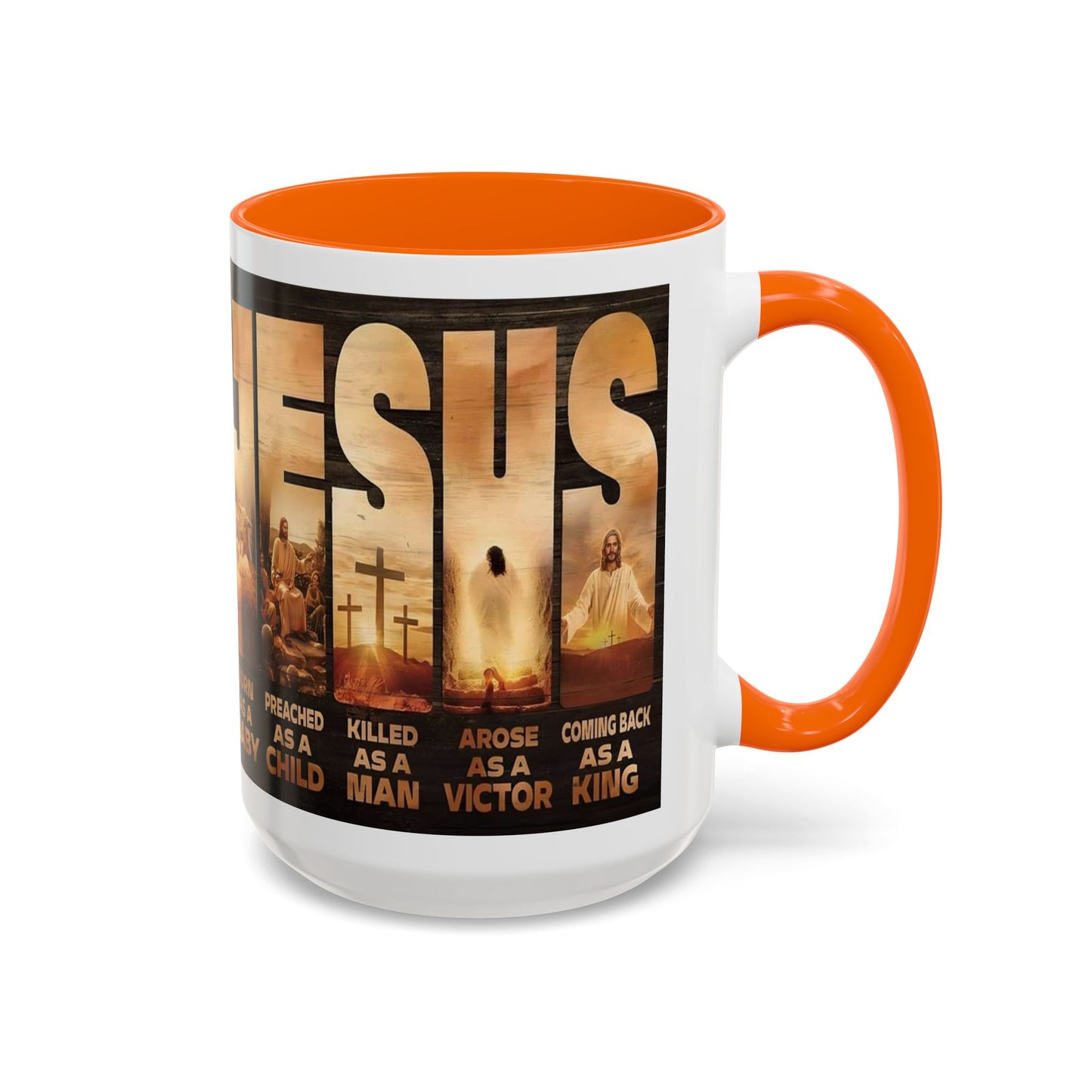 JESUS Coming Back as a King — Accent Coffee Mug | 11 oz & 15 oz
