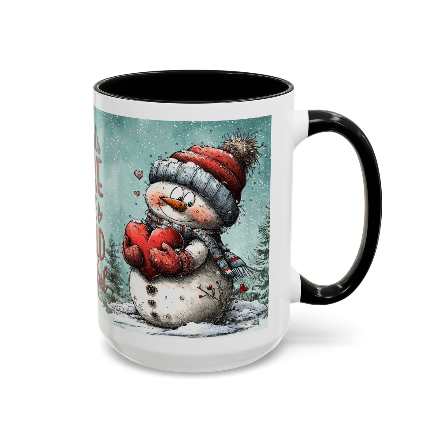 Winter Friends Coffee Mug — Accent Mug | 11 oz & 15 oz