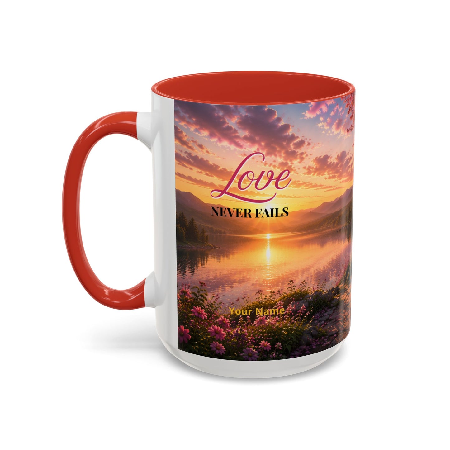 LOVE Scripture Coffee Mug — Free Personalization | 1 John 4:16 | 11 oz & 15 oz