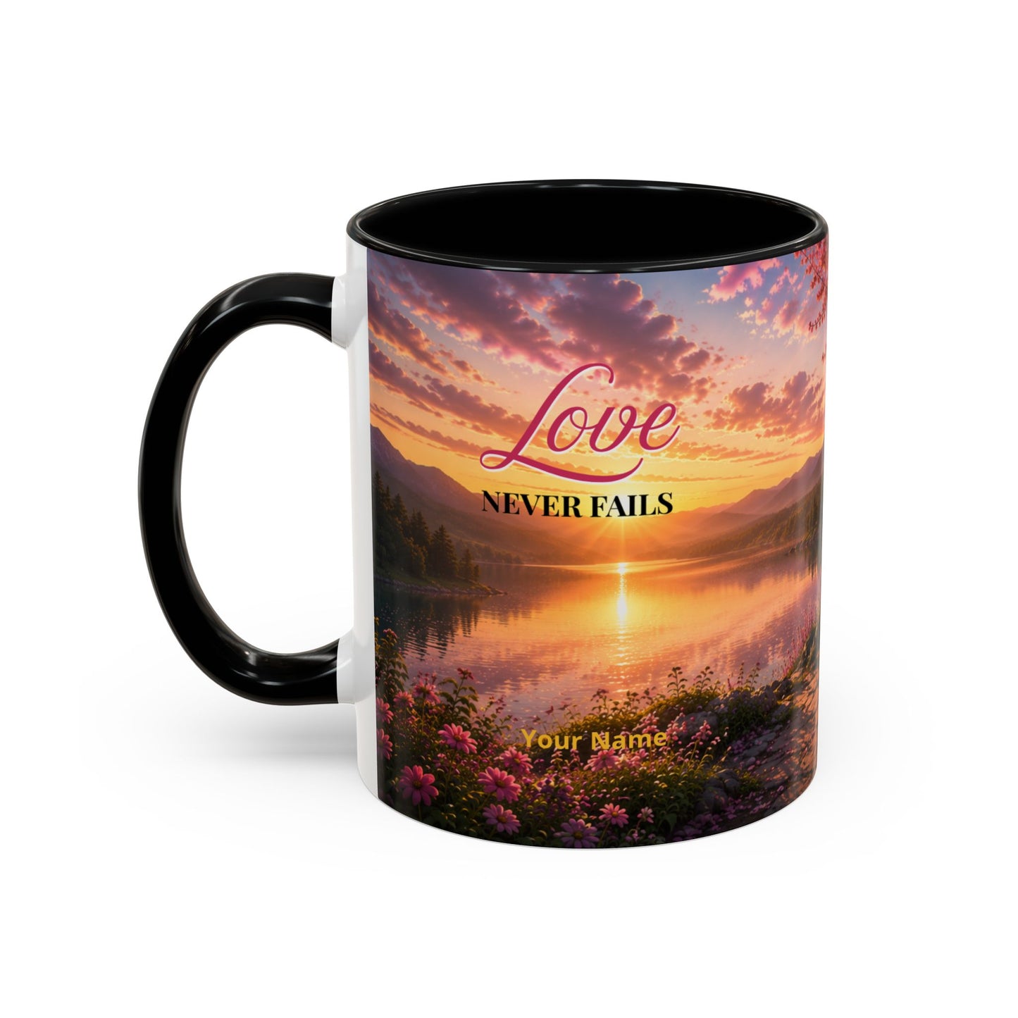 LOVE Scripture Coffee Mug — Free Personalization | 1 John 4:16 | 11 oz & 15 oz