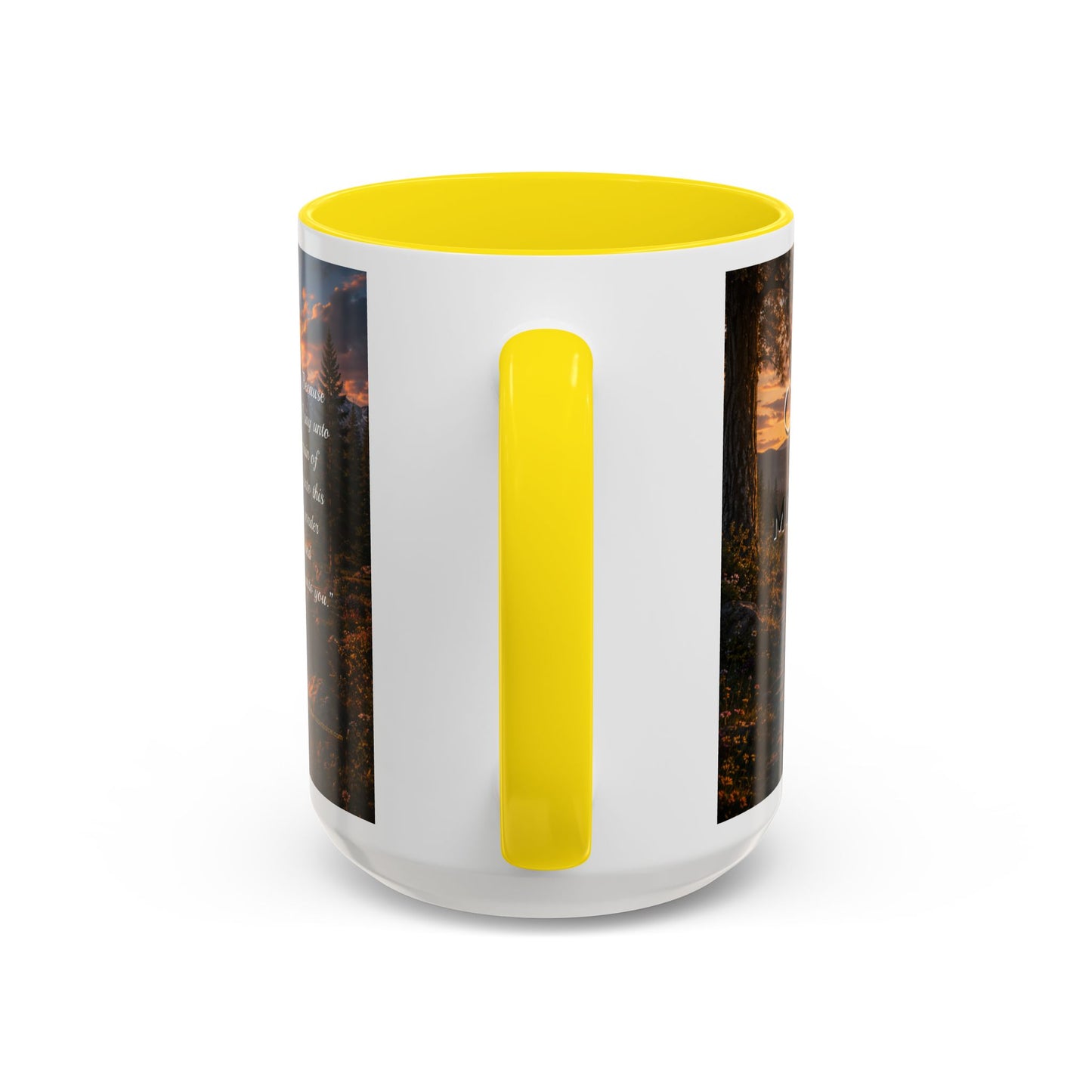 FAITH Scripture Coffee Mug — Free Personalization, Accent Mug (11/15 oz)