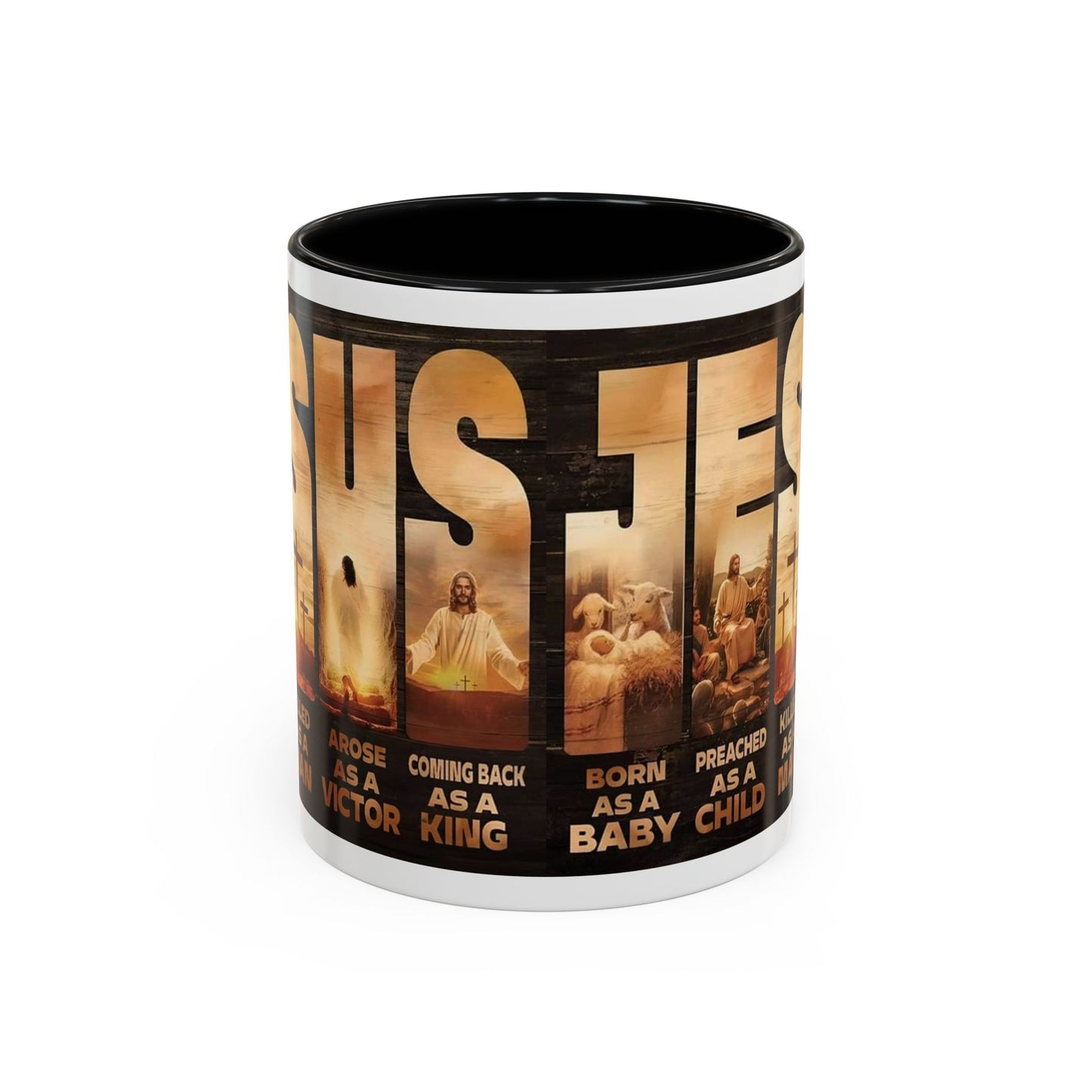 JESUS Coming Back as a King — Accent Coffee Mug | 11 oz & 15 oz