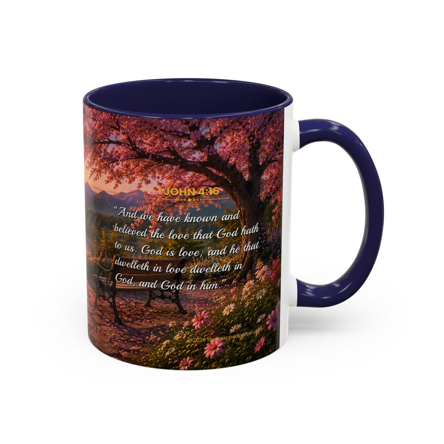 LOVE Scripture Coffee Mug — Free Personalization | 1 John 4:16 | 11 oz & 15 oz