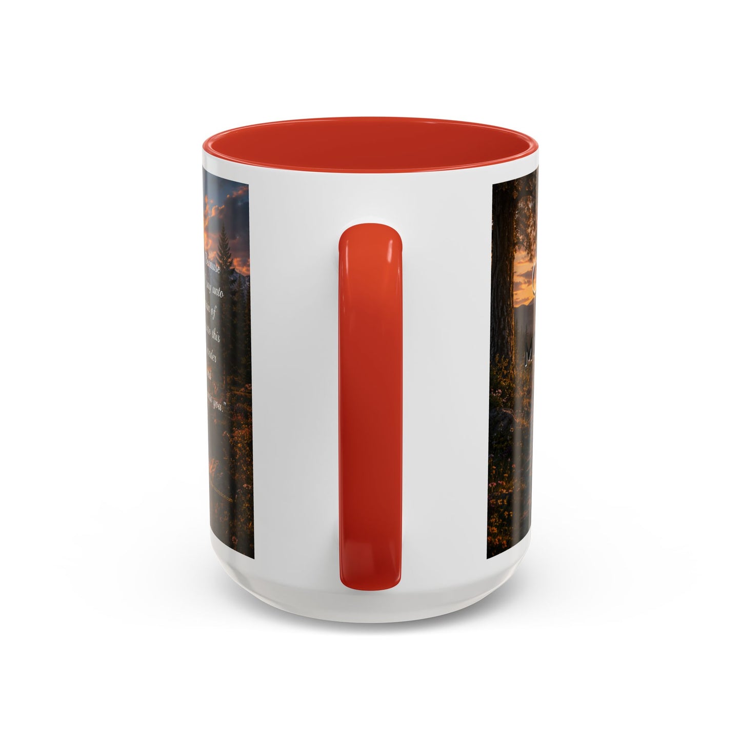 FAITH Scripture Coffee Mug — Free Personalization, Accent Mug (11/15 oz)