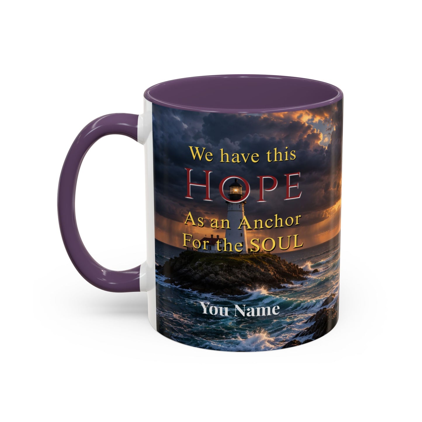 HOPE Scripture Coffee Mug - Accent Coffee Mug (11, 15oz)