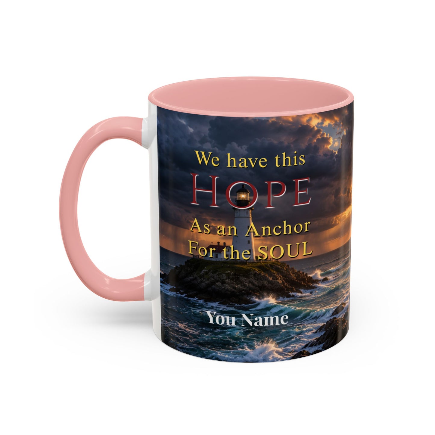 HOPE Scripture Coffee Mug - Accent Coffee Mug (11, 15oz)