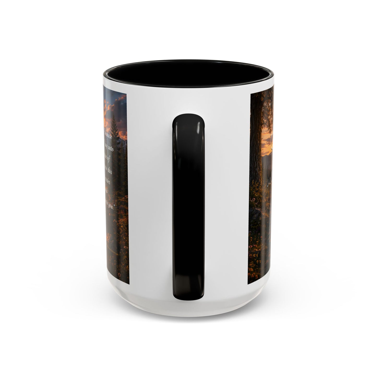 FAITH Scripture Coffee Mug — Free Personalization, Accent Mug (11/15 oz)