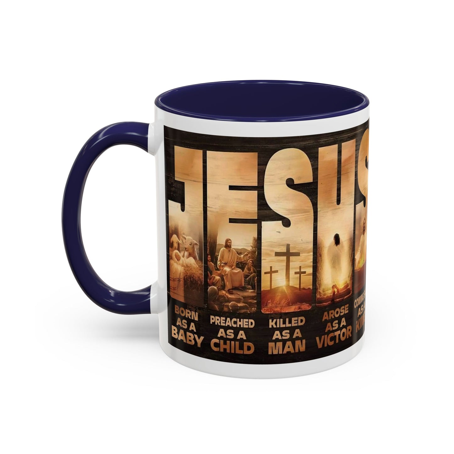 JESUS Coming Back as a King — Accent Coffee Mug | 11 oz & 15 oz