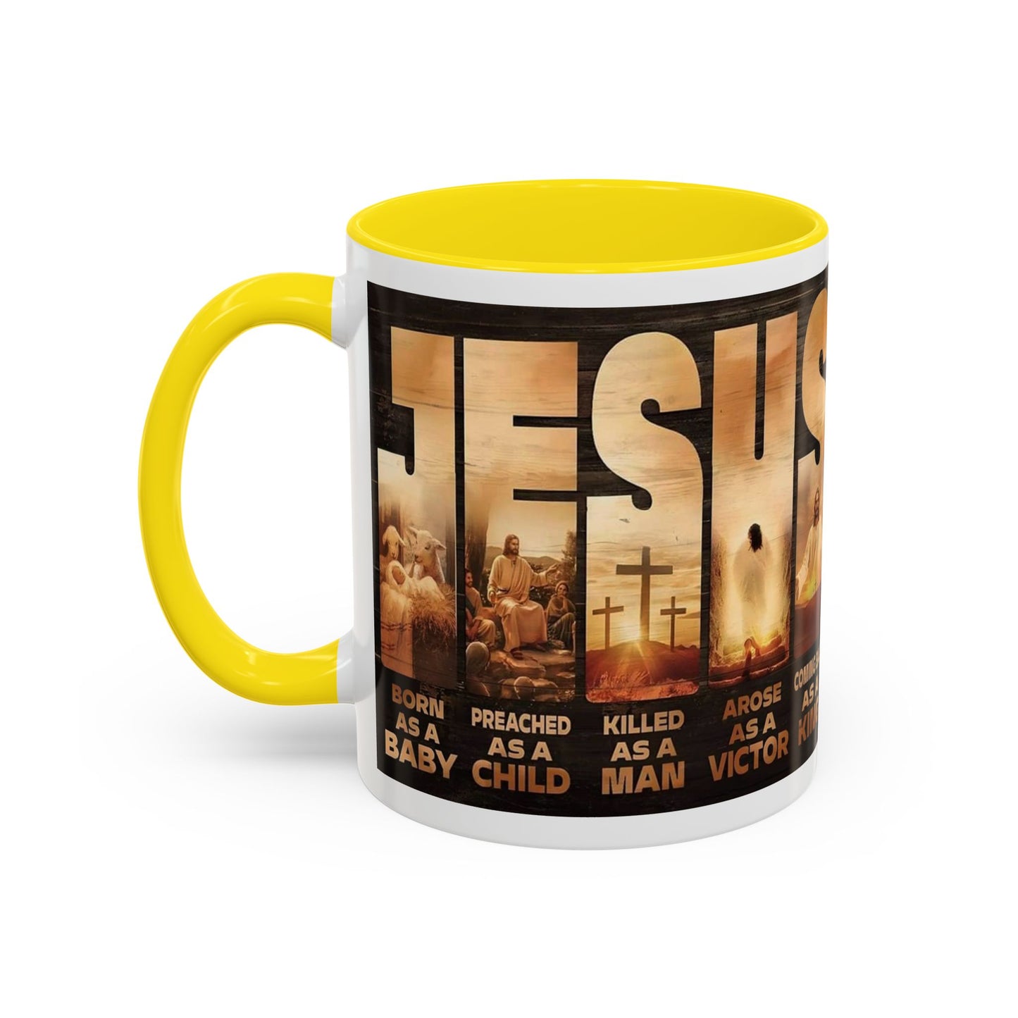 JESUS Coming Back as a King — Accent Coffee Mug | 11 oz & 15 oz