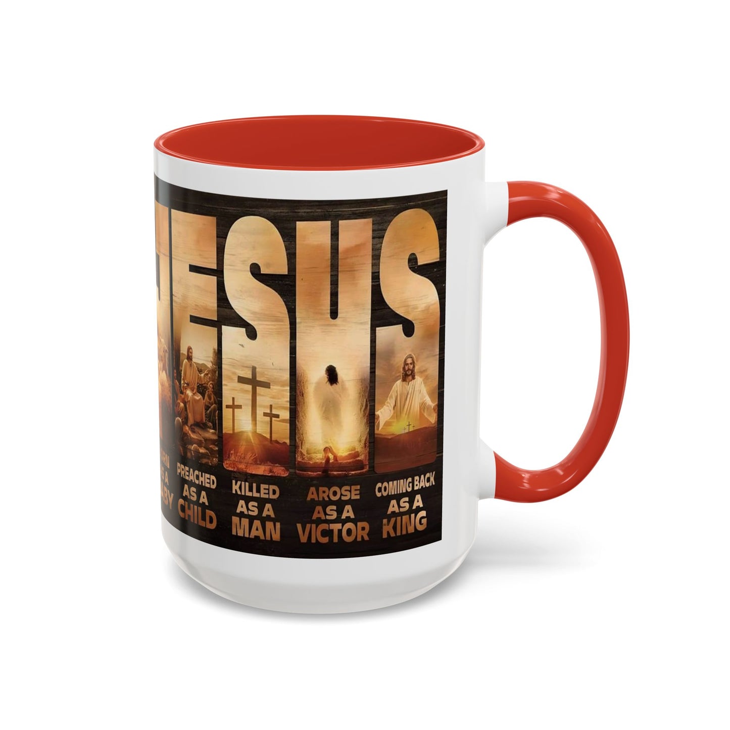 JESUS Coming Back as a King — Accent Coffee Mug | 11 oz & 15 oz