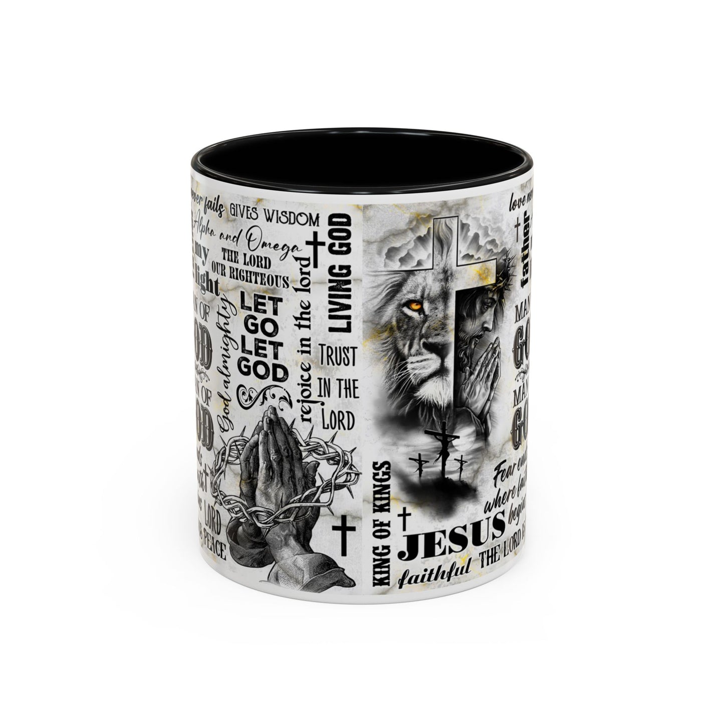 MAN OF GOD Faith Coffee Mug — Accent Coffee Mug (11 oz & 15 oz)