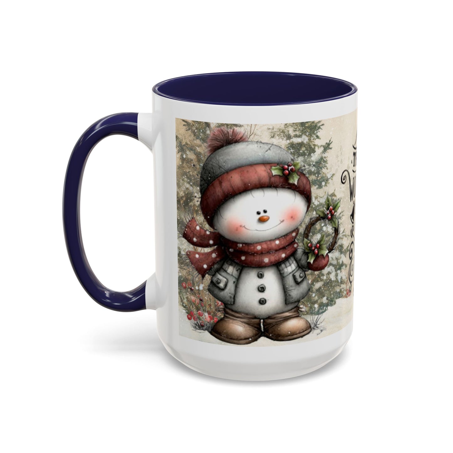 The Most Wonderful Time of the Year — Christmas Accent Coffee Mug (11 oz & 15 oz)