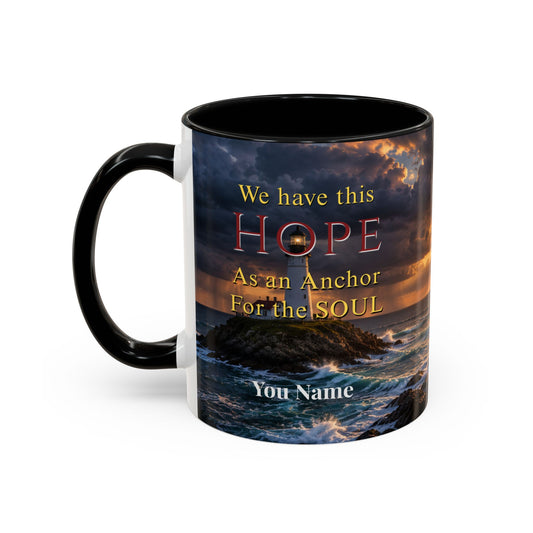 HOPE Scripture Coffee Mug - Accent Coffee Mug (11, 15oz)