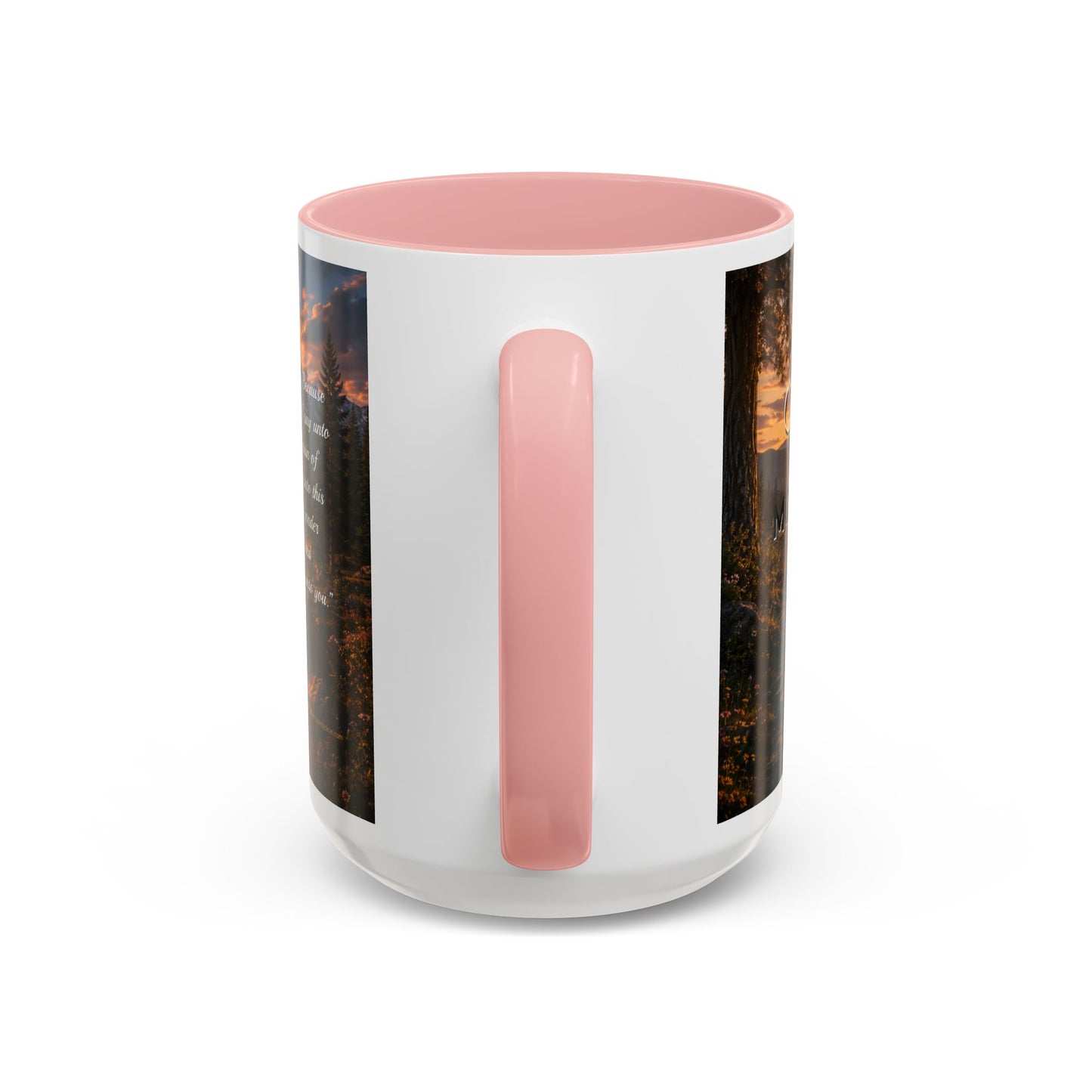 FAITH Scripture Coffee Mug — Free Personalization, Accent Mug (11/15 oz)