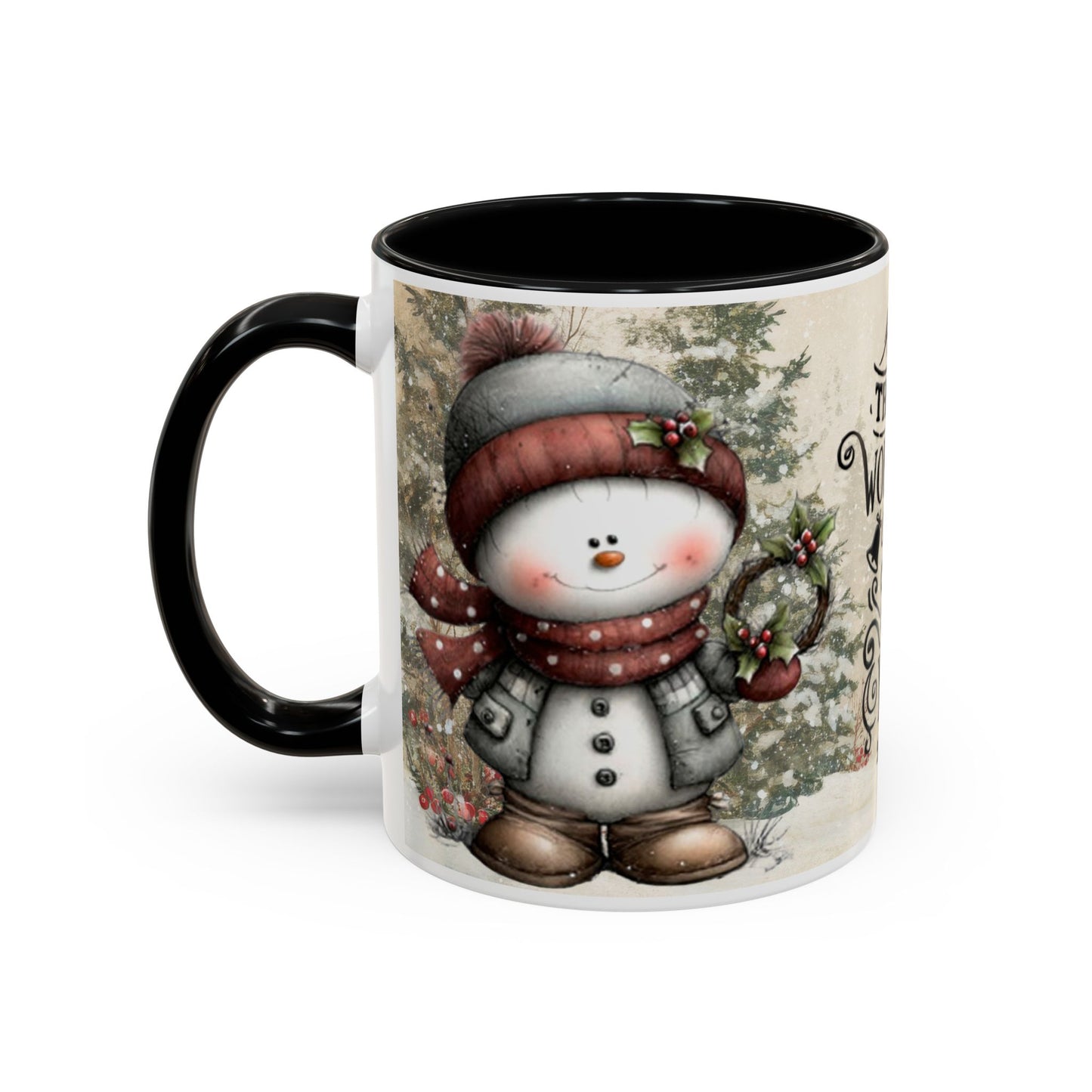The Most Wonderful Time of the Year — Christmas Accent Coffee Mug (11 oz & 15 oz)