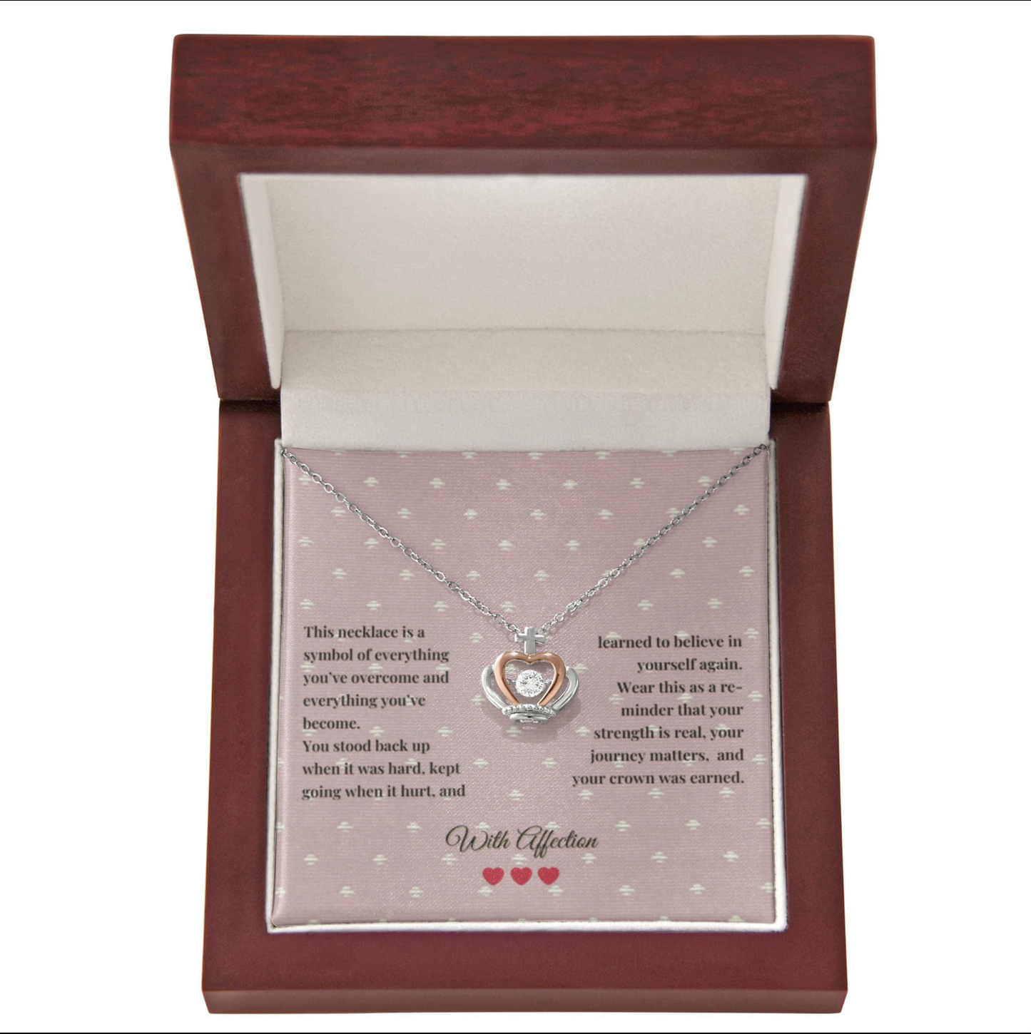 Crown Pendant Necklace | With Affection