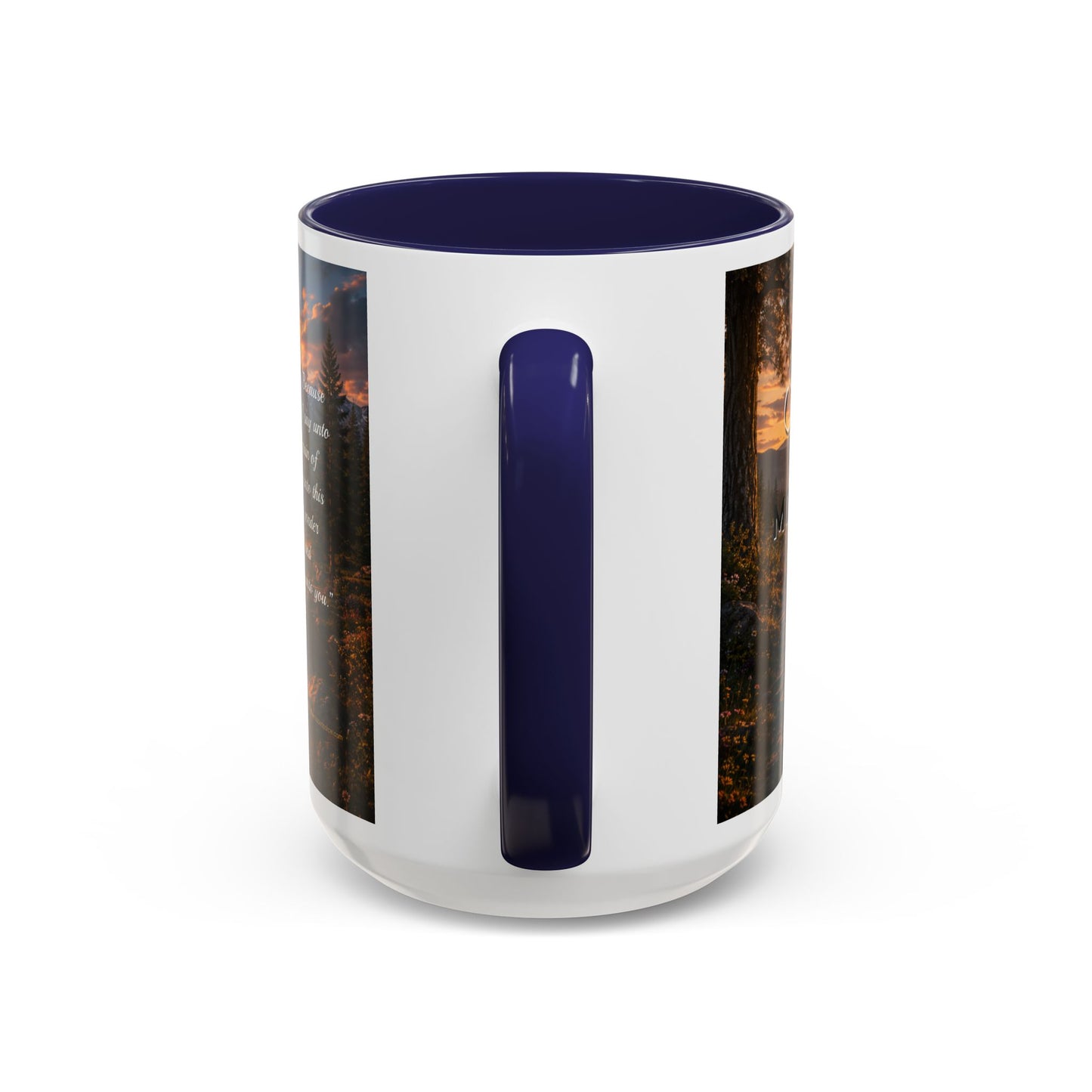 FAITH Scripture Coffee Mug — Free Personalization, Accent Mug (11/15 oz)