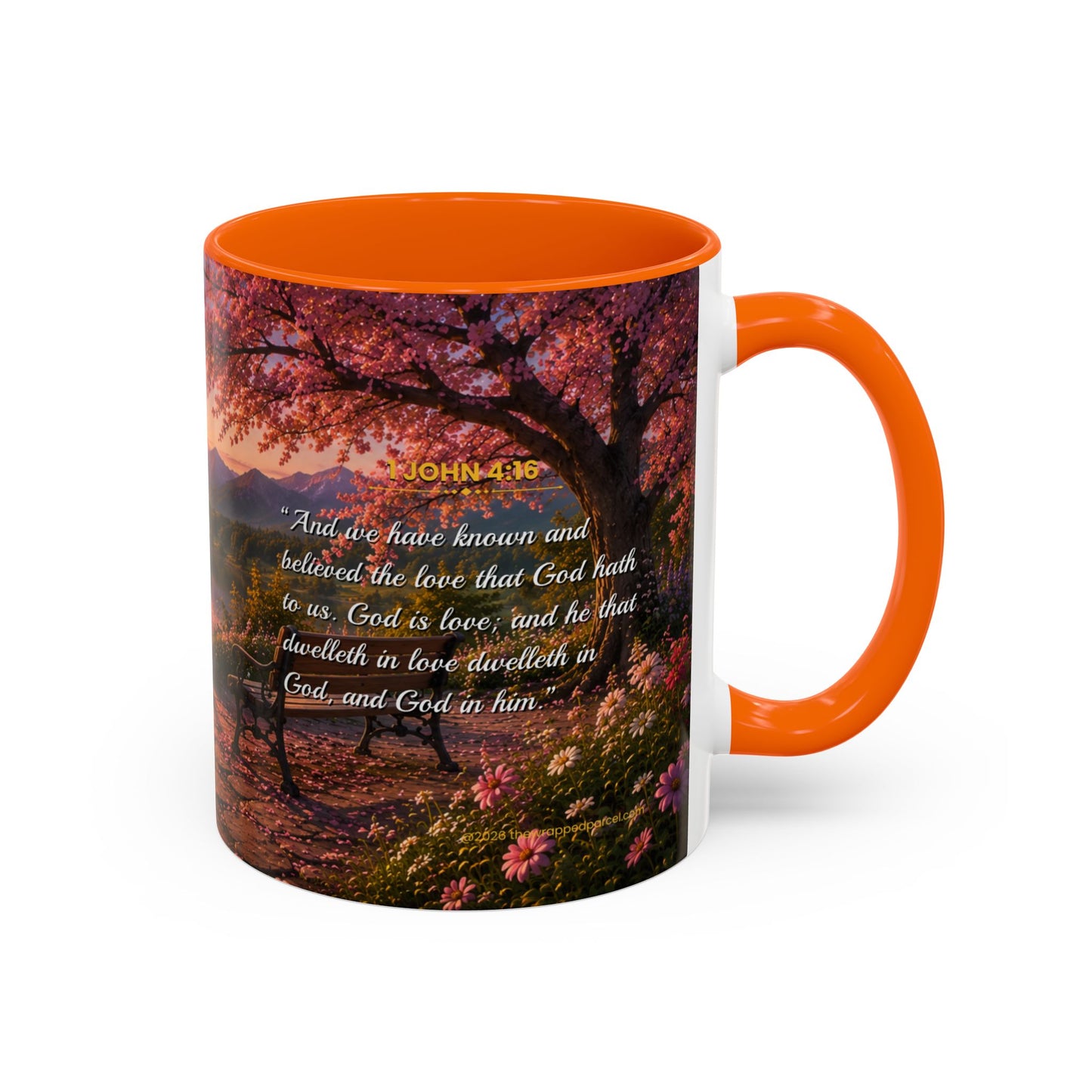 LOVE Scripture Coffee Mug — Free Personalization | 1 John 4:16 | 11 oz & 15 oz