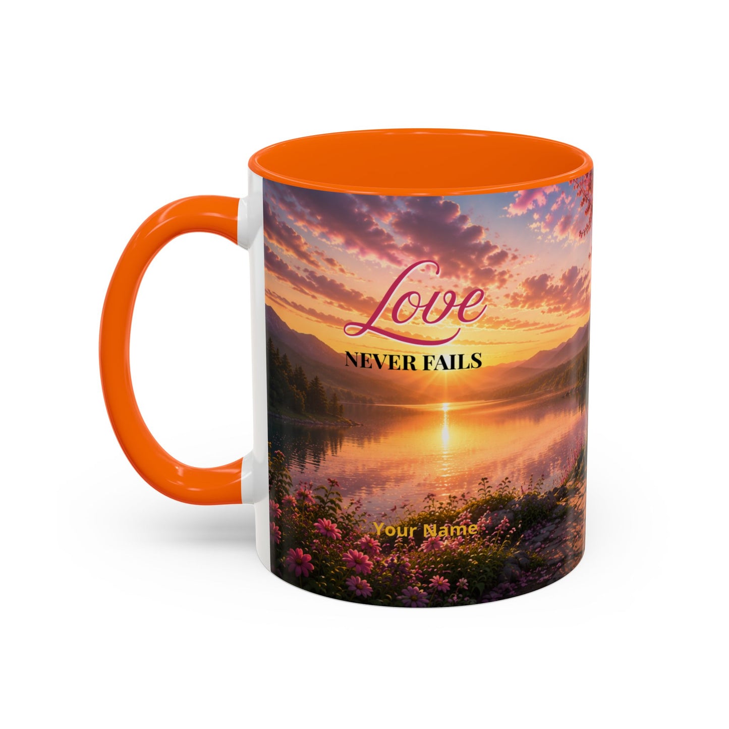 LOVE Scripture Coffee Mug — Free Personalization | 1 John 4:16 | 11 oz & 15 oz