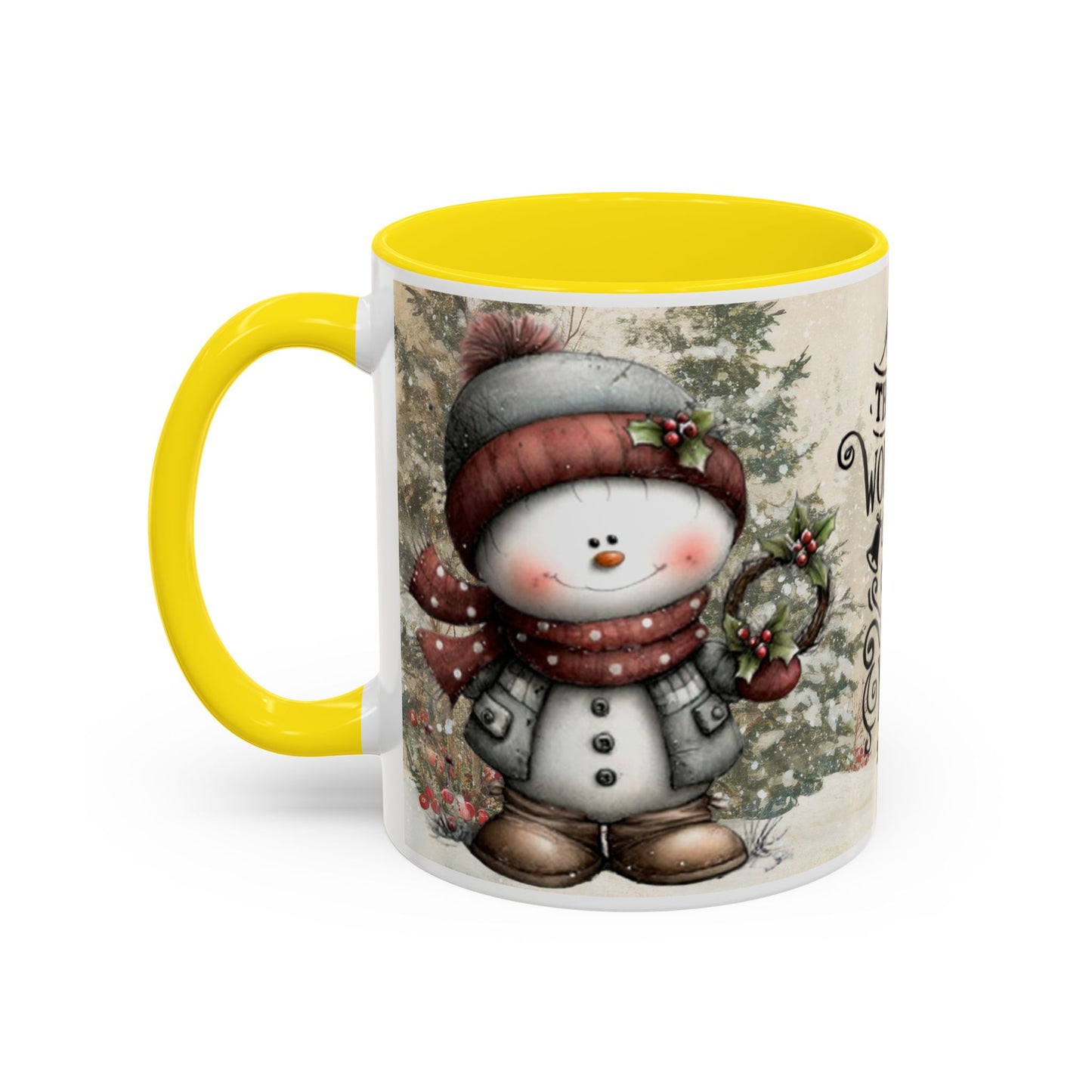 The Most Wonderful Time of the Year — Christmas Accent Coffee Mug (11 oz & 15 oz)