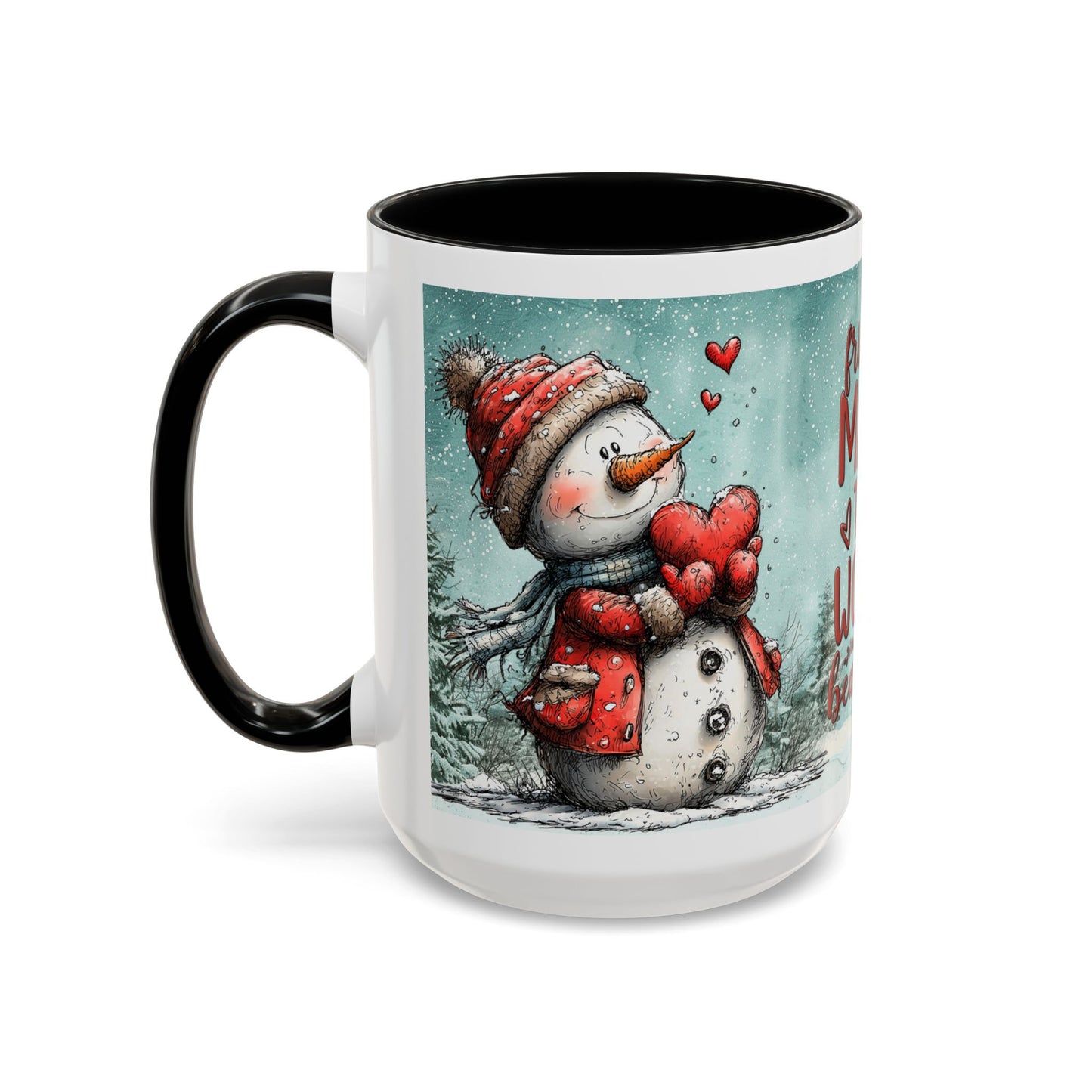 Winter Friends Coffee Mug — Accent Mug | 11 oz & 15 oz
