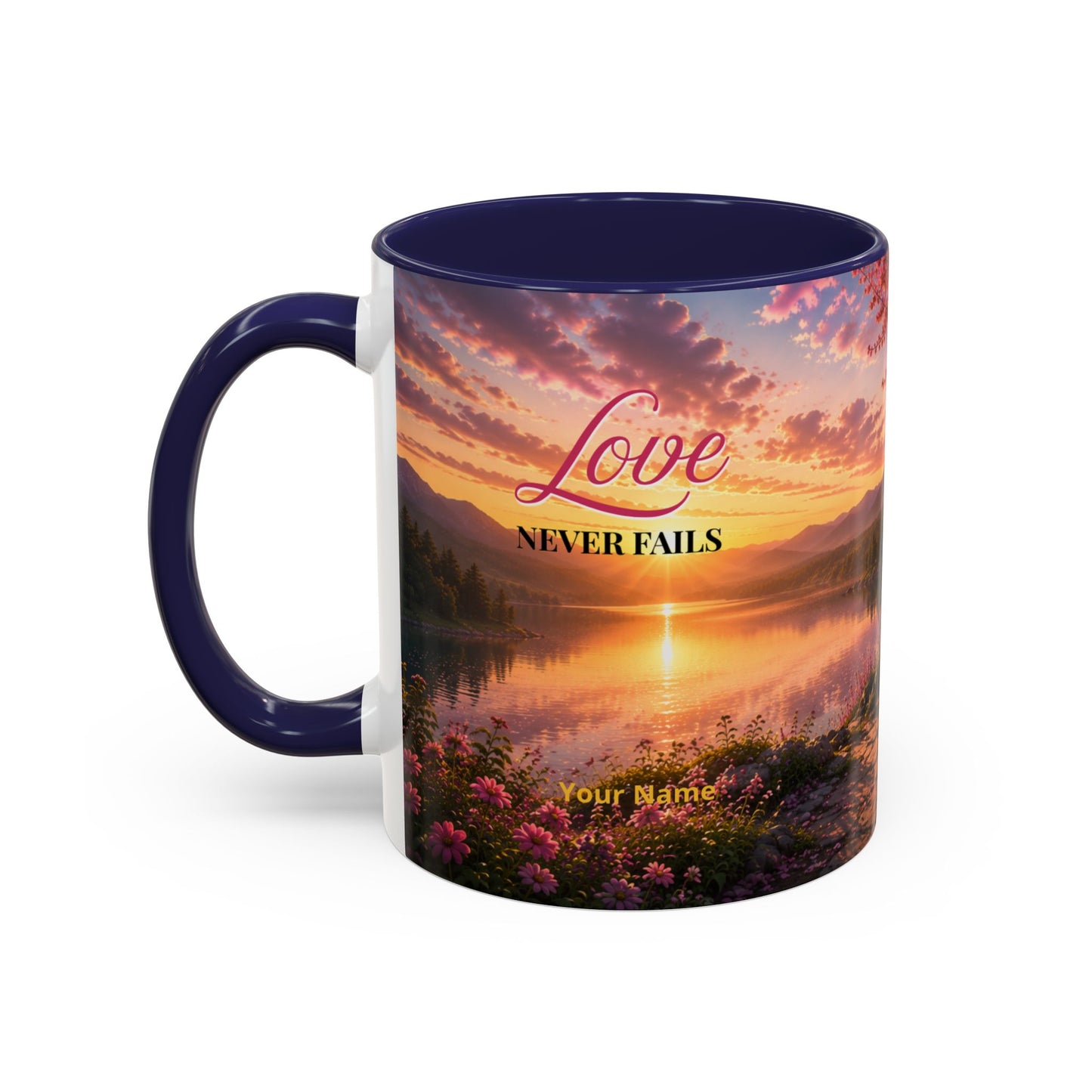 LOVE Scripture Coffee Mug — Free Personalization | 1 John 4:16 | 11 oz & 15 oz