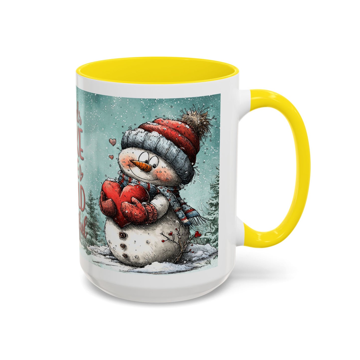 Winter Friends Coffee Mug — Accent Mug | 11 oz & 15 oz