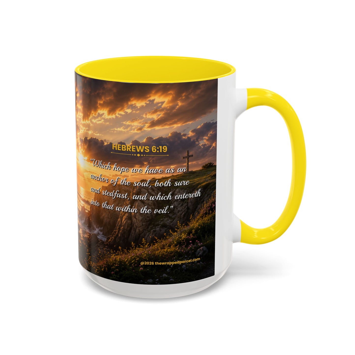 HOPE Scripture Coffee Mug - Accent Coffee Mug (11, 15oz)