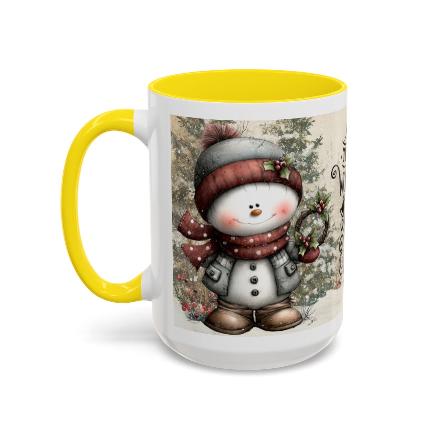 The Most Wonderful Time of the Year — Christmas Accent Coffee Mug (11 oz & 15 oz)