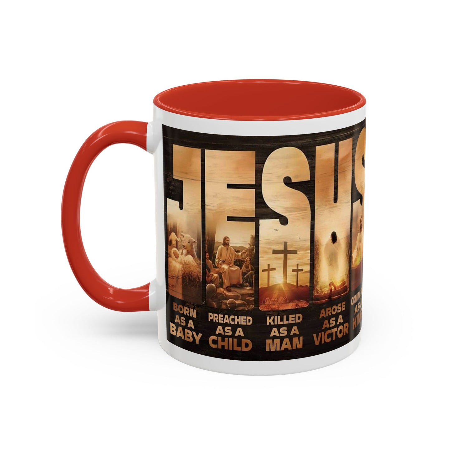 JESUS Coming Back as a King — Accent Coffee Mug | 11 oz & 15 oz