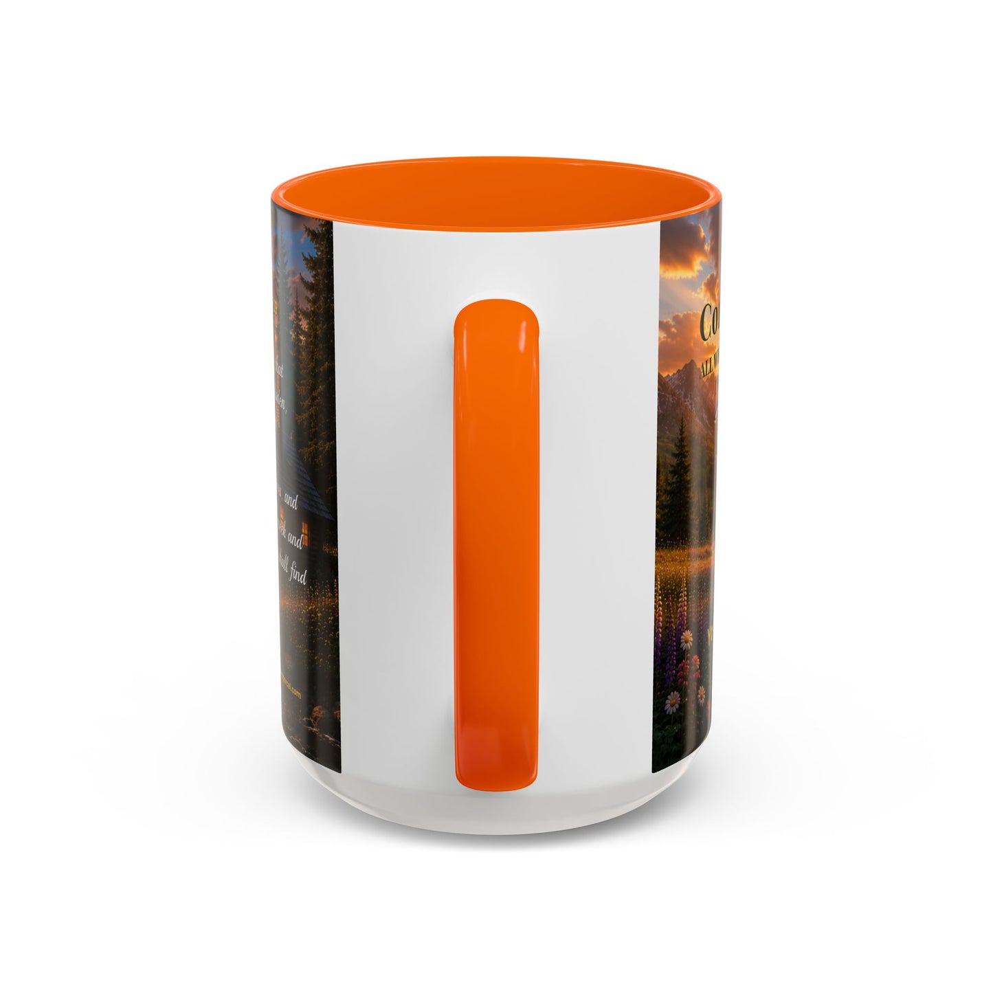 REST Scripture Coffee Mug — Free Personalization, Accent Mug (11/15 oz)