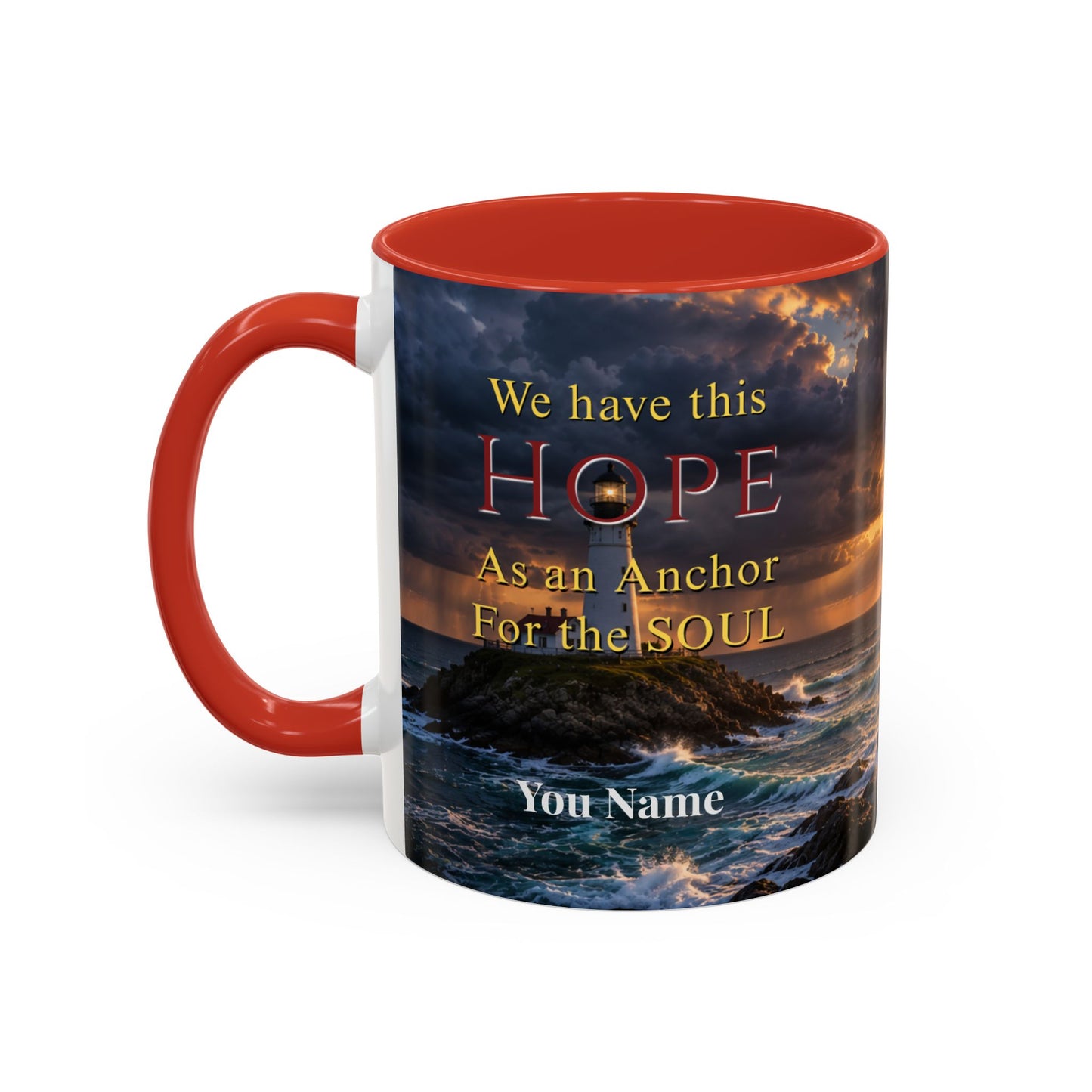HOPE Scripture Coffee Mug - Accent Coffee Mug (11, 15oz)