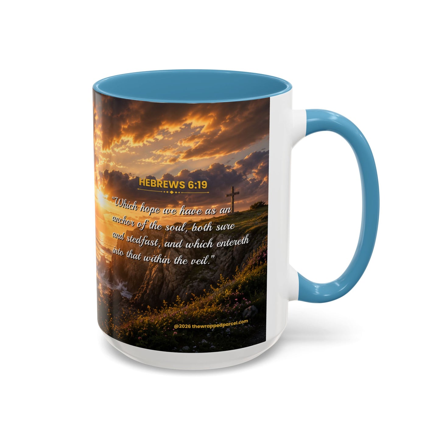 HOPE Scripture Coffee Mug - Accent Coffee Mug (11, 15oz)