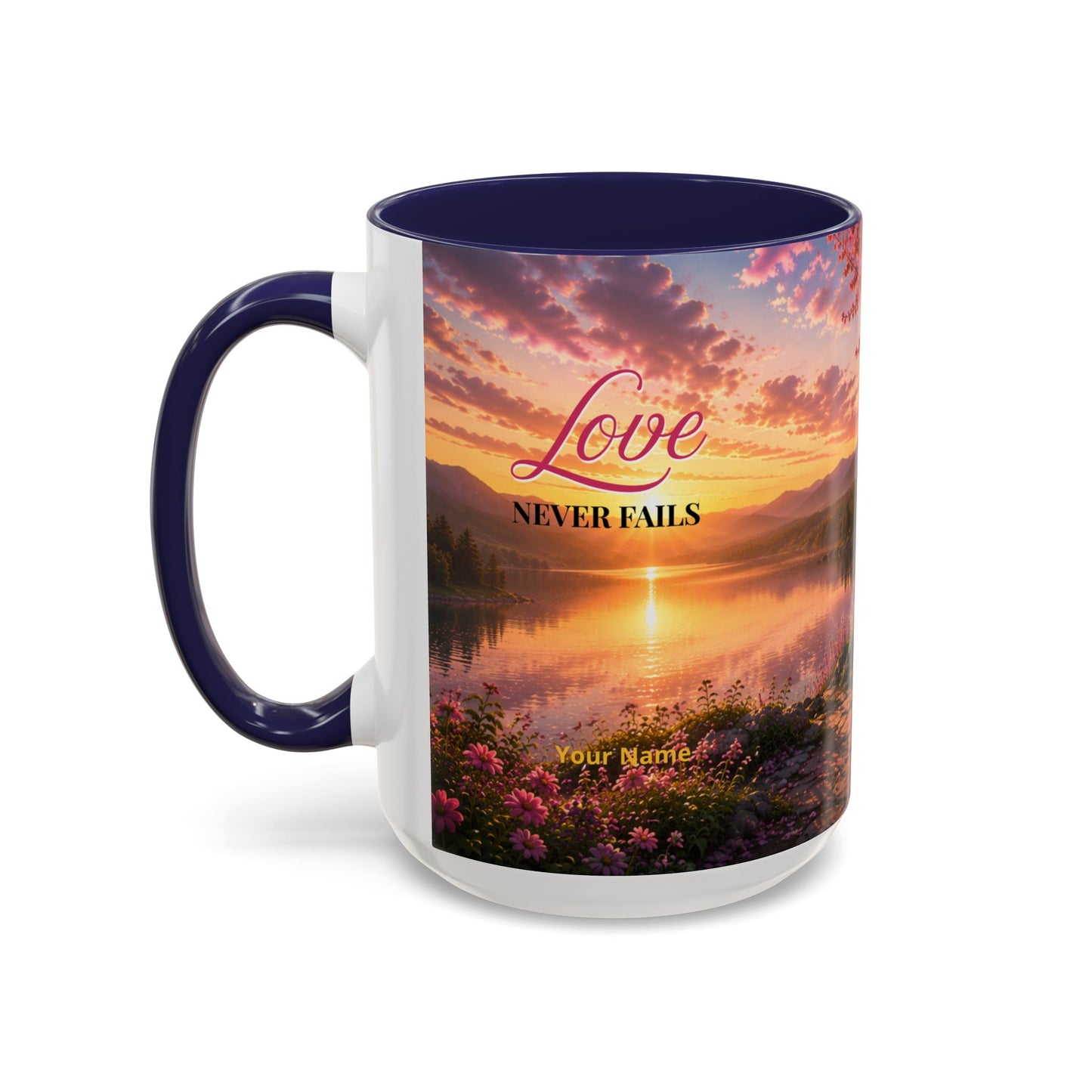 LOVE Scripture Coffee Mug — Free Personalization | 1 John 4:16 | 11 oz & 15 oz