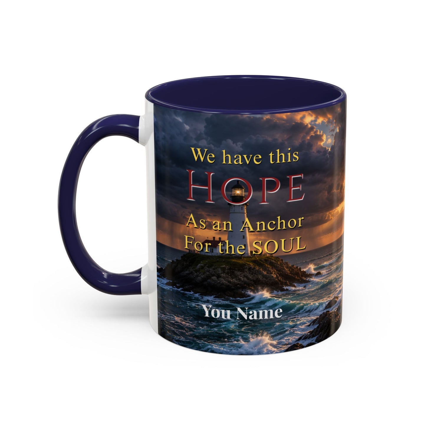 HOPE Scripture Coffee Mug - Accent Coffee Mug (11, 15oz)
