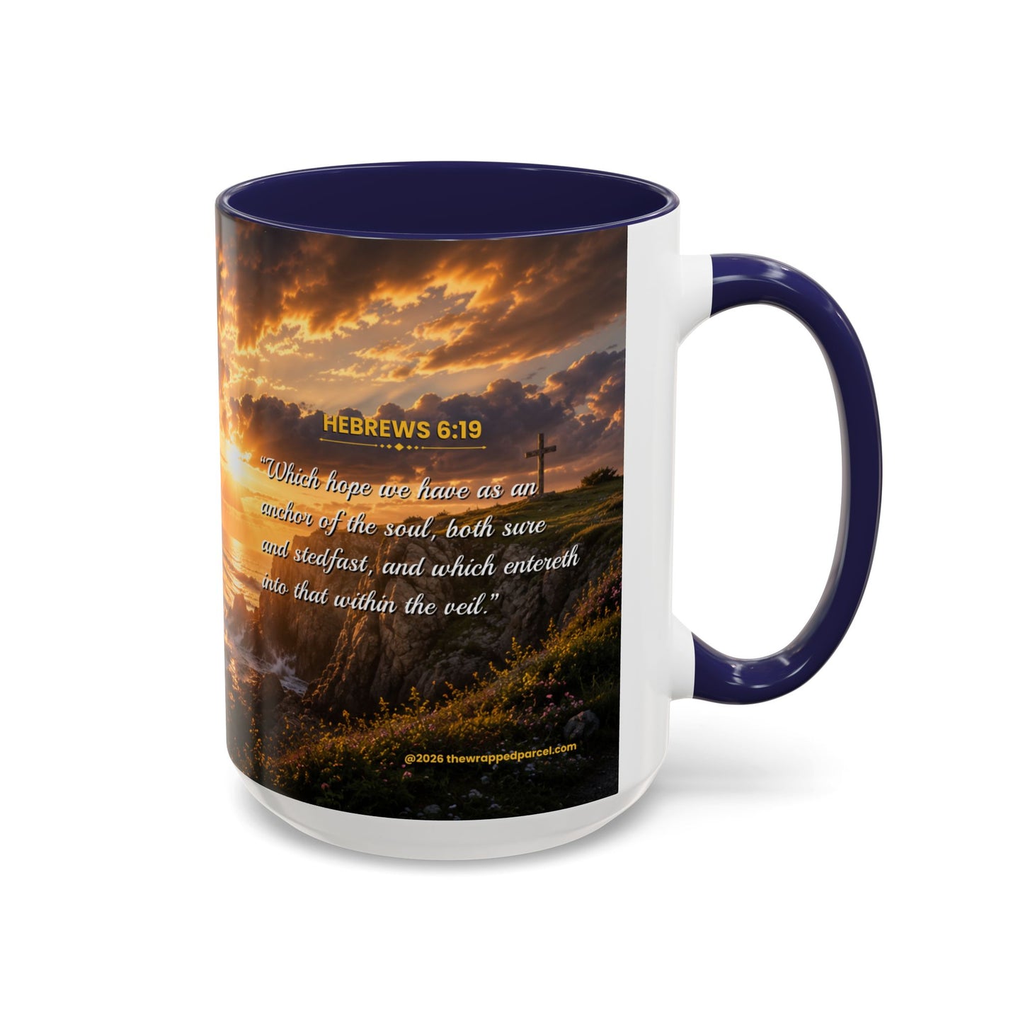 HOPE Scripture Coffee Mug - Accent Coffee Mug (11, 15oz)