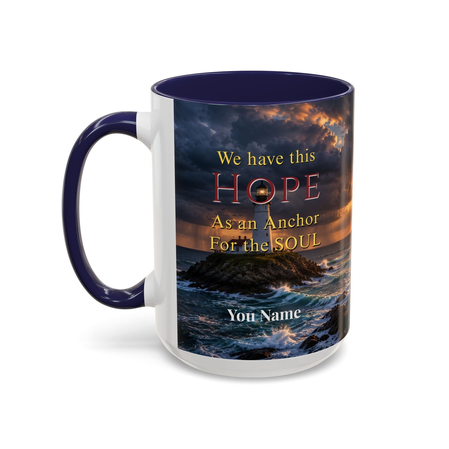 HOPE Scripture Coffee Mug - Accent Coffee Mug (11, 15oz)