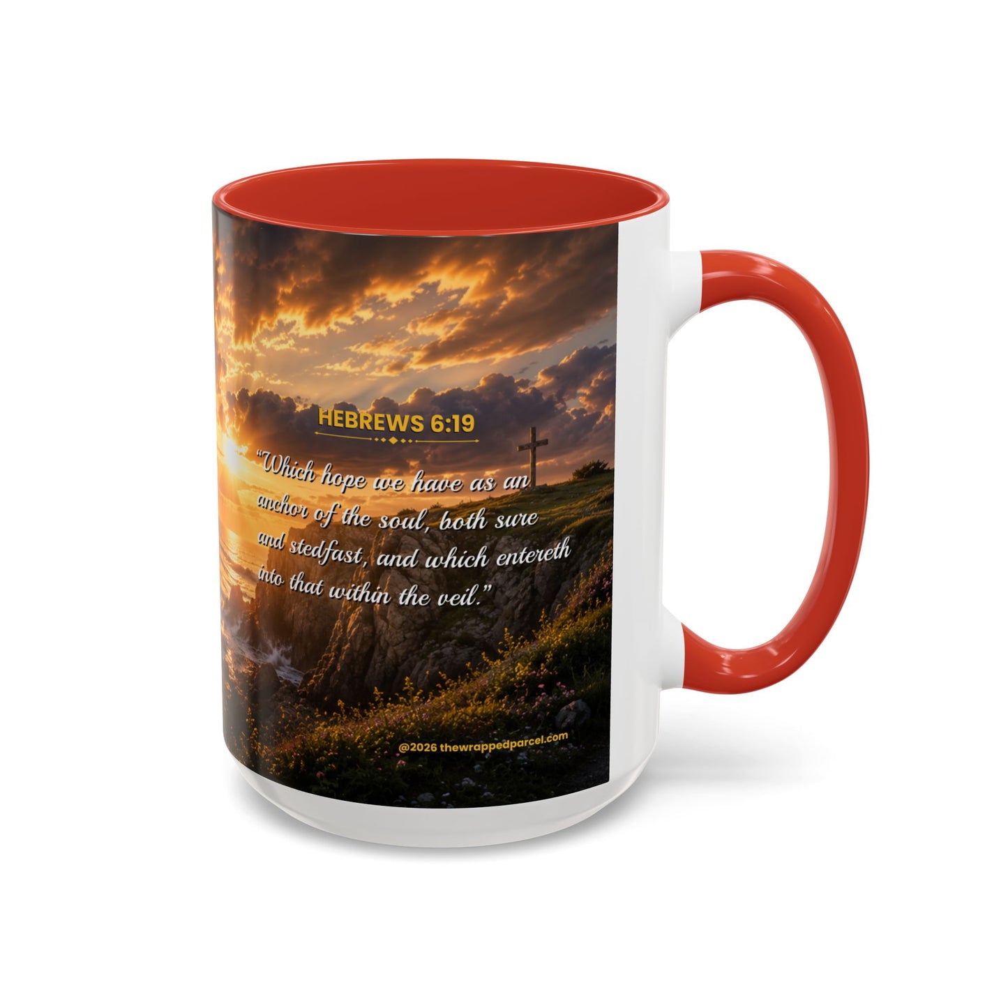 HOPE Scripture Coffee Mug - Accent Coffee Mug (11, 15oz)