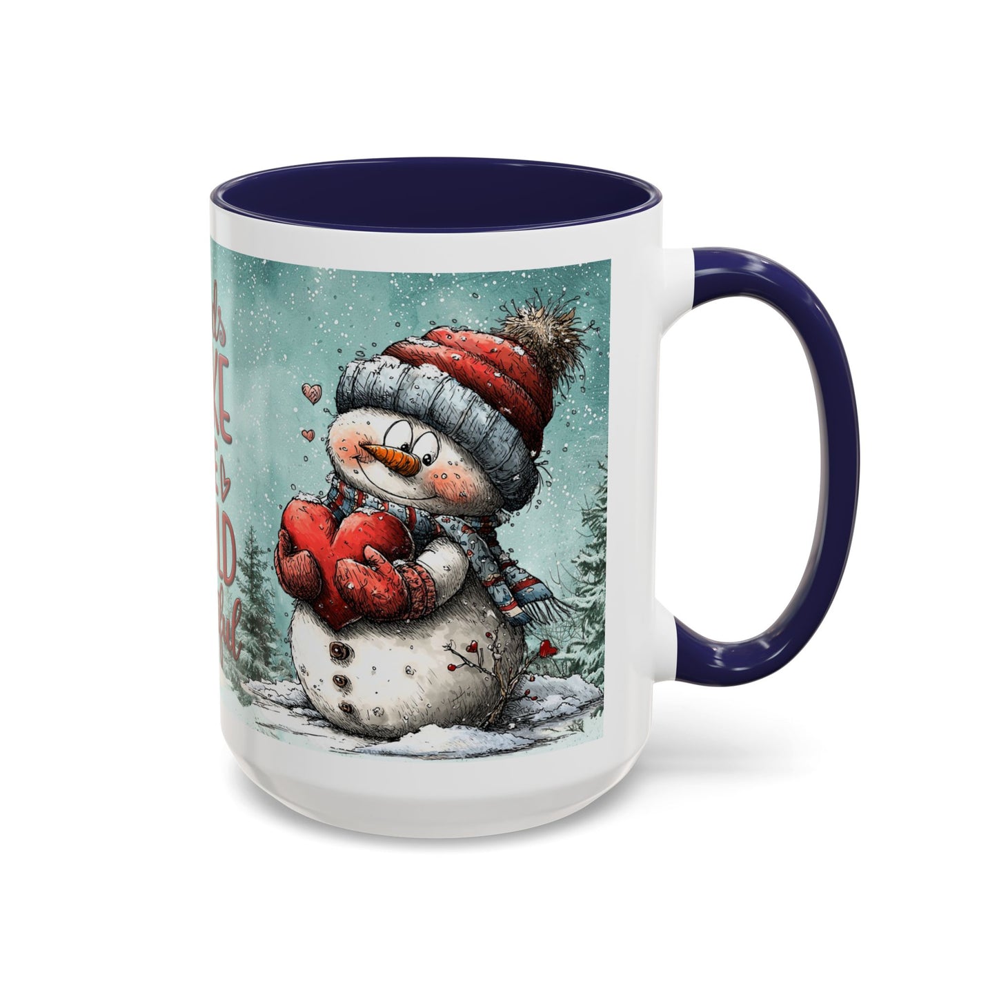 Winter Friends Coffee Mug — Accent Mug | 11 oz & 15 oz