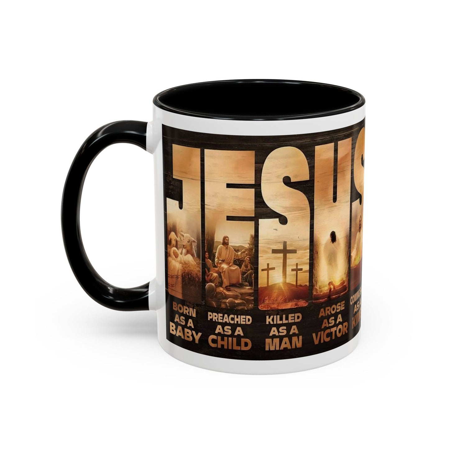 JESUS Coming Back as a King — Accent Coffee Mug | 11 oz & 15 oz